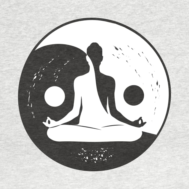 Find Your Balance // Yoga Yin Yang Symbol by SLAG_Creative